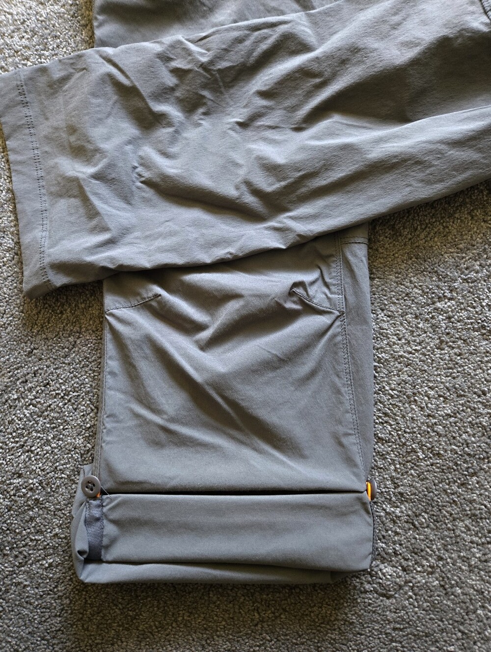 Orvis Dark Grey Pants with Orange Accent - Picture 6 of 7